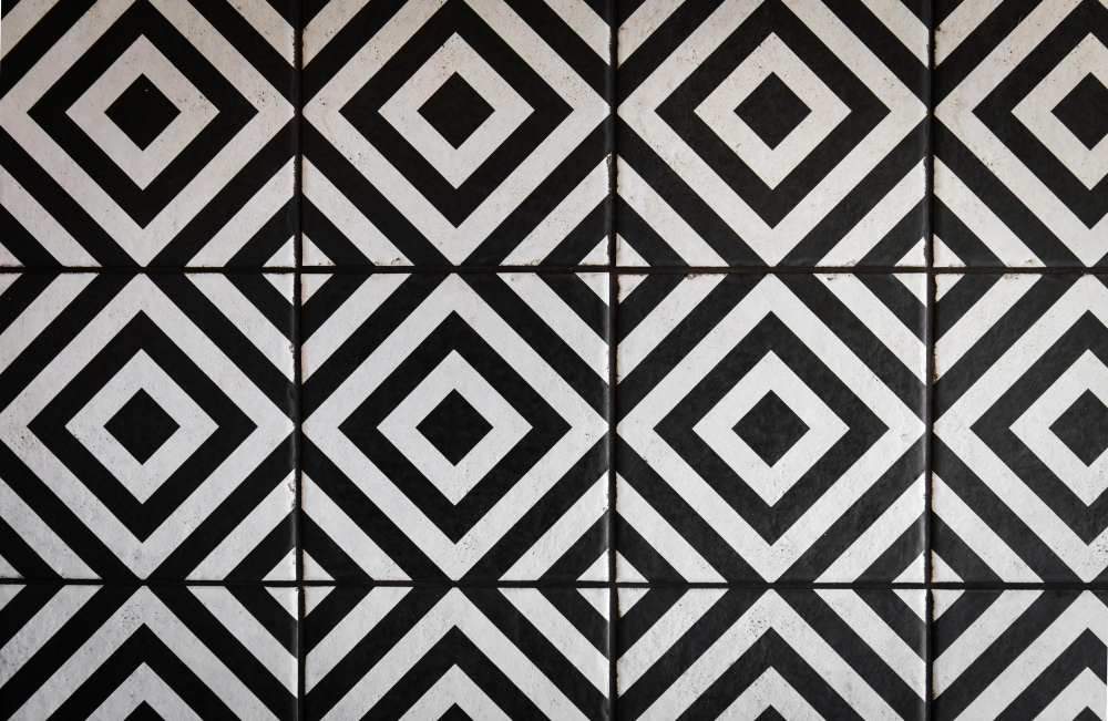 Balck and white tiles