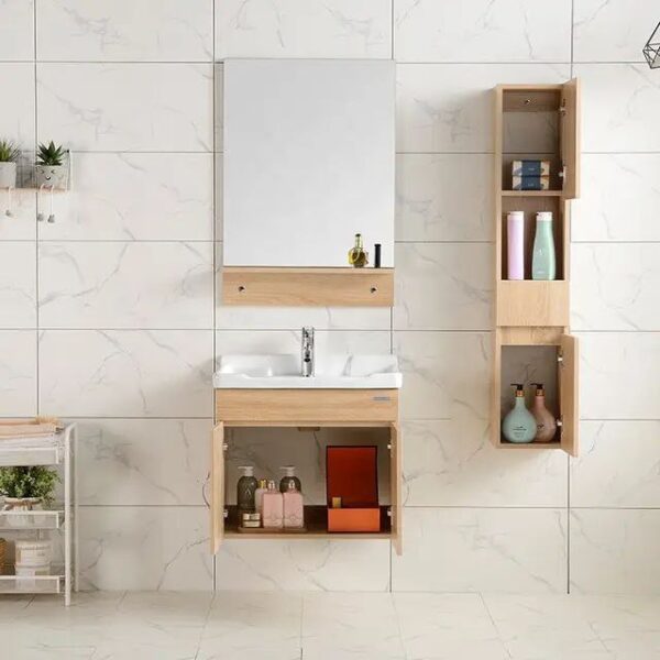 Wall-mounted mirror and Cabinet