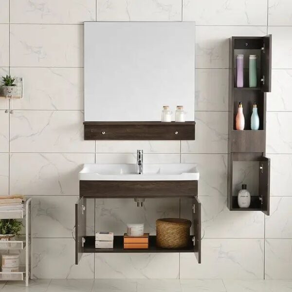 Wall-mounted mirror and Cabinet